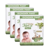 Baby Turco Doğadan Midi 3 Numara Cırtlı Bebek Bezi 4x56 Adet