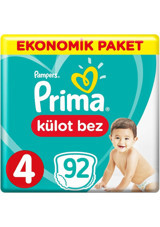 Prima Ekonomik Paket 4 Numara Külot Bebek Bezi 2x46 Adet