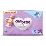 Canbebe Fırsat Paketi 3 Numara Bantlı Bebek Bezi 68 Adet