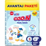 Goon Mutlu Bebek 5 Numara Bantlı Bebek Bezi 104 Adet