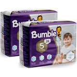 Bumble İkiz Paket 5 Numara Cırtlı Bebek Bezi 2x28 Adet