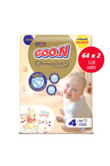 Goon Premium Soft 4 Numara Bantlı Bebek Bezi 2x64 Adet
