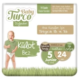 Baby Turco Doğadan Junior 5 Numara Külot Bebek Bezi 24 Adet