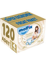 Molfix Pure & Soft 4 Numara Cırtlı Bebek Bezi 120 Adet