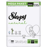 Sleepy Natural 5 Numara Organik Cırtlı Bebek Bezi 112 Adet