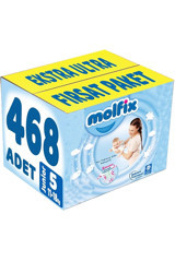 Molfix Junior 5 Numara Cırtlı Bebek Bezi 468 Adet