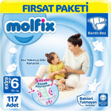 Molfix Extra Large 6 Numara Bantlı Bebek Bezi 3x93 Adet