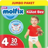 Molfix Maxi 4 Numara Göbek Oyuntulu Külot Bebek Bezi 30 Adet