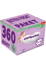 Canbebe Maxi 4 Numara Bantlı Bebek Bezi 360 Adet