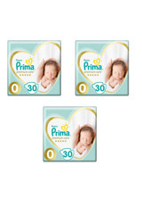 Prima Premium Care Prematüre 0 Numara Cırtlı Bebek Bezi 3x30 Adet