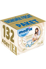 Molfix Pure & Soft 2 Numara Cırtlı Bebek Bezi 132 Adet
