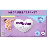 Canbebe Maxi Mega Fırsat 4 Numara Bantlı Bebek Bezi 300 Adet
