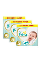Prima Premium Care 5 Numara Cırtlı Bebek Bezi 3x42 Adet