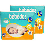 Bebedos Junior 4 Numara Cırtlı Bebek Bezi 2x32 Adet