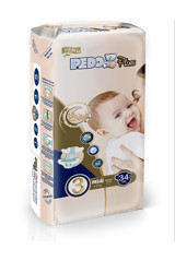 Pedo Plus Midi Jumbo 3 Numara Organik Cırtlı Bebek Bezi 34 Adet