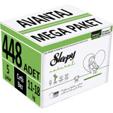 Sleepy Natural Avantaj Mega Paket 5 Numara Organik Cırtlı Bebek Bezi 448 Adet