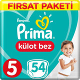 Prima Fırsat Paketi 5 Numara Külot Bebek Bezi 54 Adet