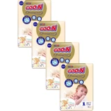 Goon Premium Soft 1 Numara Cırtlı Bebek Bezi 200 Adet