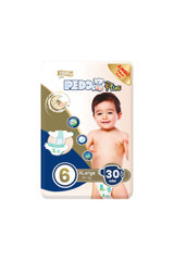 Pedo Plus Xlarge Jumbo 6 Numara Organik Cırtlı Bebek Bezi 30 Adet
