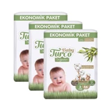 Baby Turco Doğadan 3 Numara Cırtlı Bebek Bezi 3x56 Adet