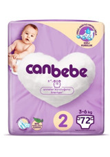 Canbebe Mini Fırsat Paketi 2 Numara Bantlı Bebek Bezi 72 Adet