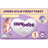 Canbebe Yenidoğan 1 Numara Bantlı Bebek Bezi 120 Adet