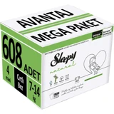 Sleepy Maxi Avantaj Mega Paket 4 Numara Organik Cırtlı Bebek Bezi