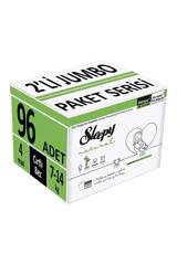 Sleepy Natural Maxi Jumbo Paket 4 Numara Organik Cırtlı Bebek Bezi 96 Adet