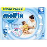 Molfix Fırsat Paketi 6 Numara Cırtlı Bebek Bezi 39 Adet