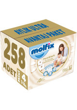 Molfix Pure & Soft 4 Numara Cırtlı Bebek Bezi 258 Adet
