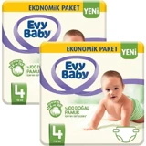 Evy Baby Ekonomik Paket Maxi 4 Numara Cırtlı Bebek Bezi 54 Adet