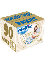 Molfix Pure & Soft 4 Numara Cırtlı Bebek Bezi 90 Adet