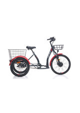 Carraro E-Line ePack 250 W 120 Km Menzil 3 Vites Elektrikli Şehir / Tur Bisiklet Siyah Kırmızı