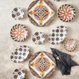 Karaca Joyce Oval-Yuvarlak Desenli 26 Parça 6 Kişilik Stoneware Kahvaltı Takımı Çok Renkli
