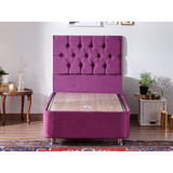 Niron Yatak Purple 90x200 cm Başlıklı Sandıklı Tek Kişilik Baza Seti Mor