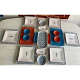 Keramika Koi Kare-Oval Desenli 25 Parça 6 Kişilik Seramik Kahvaltı Takımı Çok Renkli