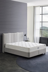 Yataş Liven 160 x 200 cm Yataklı Başlıklı Çift Kişilik Sandıklı Baza Seti Açık Gri
