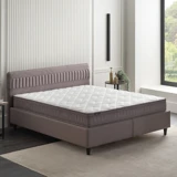 Yataş Somni 100x200 cm Başlıklı Yataklı Sandıklı Tek Kişilik Baza Seti Kahverengi
