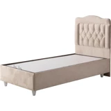 Belletto Vogue 90x190 cm Başlıklı Sandıklı Tek Kişilik Baza Seti Krem