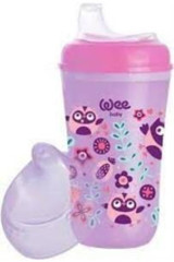 Wee Baby Pipetli Kulpsuz 6+ Ay 200 ml Alıştırma Bardağı Pembe