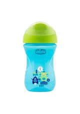 Chicco Pipetli Akıtmaz Kulpsuz 12+ Ay 266 ml Alıştırma Bardağı Mavi