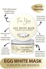 For You Gold Egg White Krem Yüz Maskesi