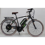 Dorello 750 W 80 Km Menzil 8 Vites Elektrikli Dağ Bisiklet Siyah Yeşil