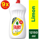 Fairy Orijinal Limon Kokulu Sıvı El Bulaşık Deterjanı 9x1.35 lt