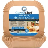 Gurme Chef Kare Aifryer Pişirme Kağıdı 50 Adet