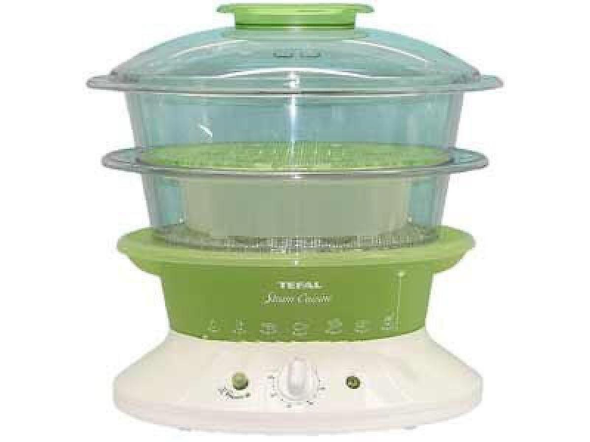 Tefal Plastik 1000 W 10 lt Hazneli Zamanlayıcılı Buharlı Pişirici Yeşil