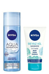 Nivea Beyaz Kil Killi Nemlendiricili Jel Yüz Maskesi 200+150 ml