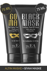 Dr. Ea Laboratories Siyah Maske Nemlendiricili Soyulabilir Jel Yüz Maskesi 2x75 ml
