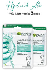 Garnier Tazeleyici Aloe Veralı Nemlendiricili Kağıt Yüz Maskesi 2x28 gr