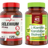 Ncs Karabiber Ekstresi L-Karnitin 60 Tablet +Nevfix Selenium 120 Tablet